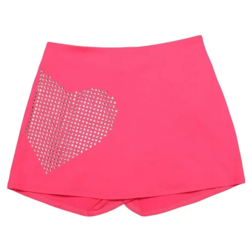 MIA NEW YORK Bottoms | Hearts-CRYSTAL HEART SKORT