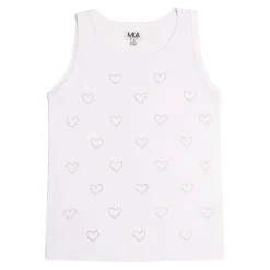 MIA NEW YORK Tops-CRYSTAL HEARTS LOVE TANK TOP