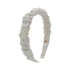 BARI LYNN Clips / Headbands | Special Occasion-CRYSTAL METALLIC SCRUNCHY HEADBAND