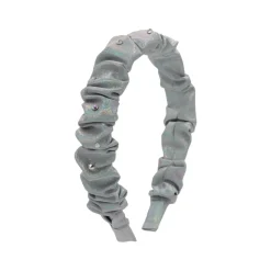 BARI LYNN Clips / Headbands | Special Occasion-CRYSTAL METALLIC SCRUNCHY HEADBAND