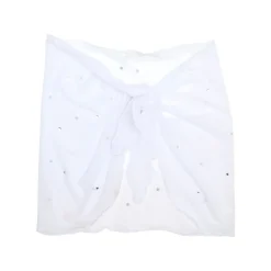 LES TOUT PETITS Swim-CRYSTAL STONE SHORT SARONG COVER UP
