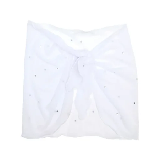 LES TOUT PETITS Swim-CRYSTAL STONE SHORT SARONG COVER UP