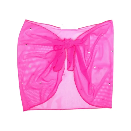 LES TOUT PETITS Swim-CRYSTAL STONE SHORT SARONG COVER UP