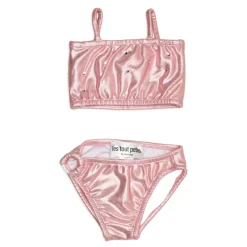 LES TOUT PETITS Swim-CRYSTAL STONES METALLIC BANDEAU TWO PIECE BIKINI