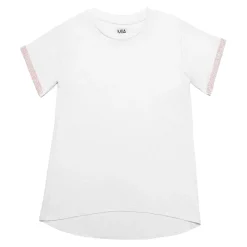 MIA NEW YORK Tops | Special Occasion-CRYSTAL TRIM TSHIRT