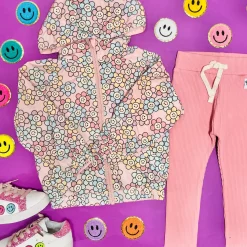 HUXBABY Outerwear | Outerwear-DAISY REVERSIBLE RAIN JACKET