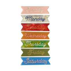 EUGENIA KIDS Clips / Headbands-7 DAYS OF THE WEEK CLIPS