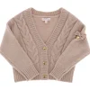 ANGEL'S FACE Outerwear | Bows Collection-DELPHINE CABLE KNIT CARDIGAN