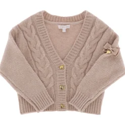 ANGEL'S FACE Outerwear | Bows Collection-DELPHINE CABLE KNIT CARDIGAN