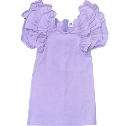 LOLA AND THE BOYS Dresses | Denim On Denim-DENIM RUFFLE DRESS
