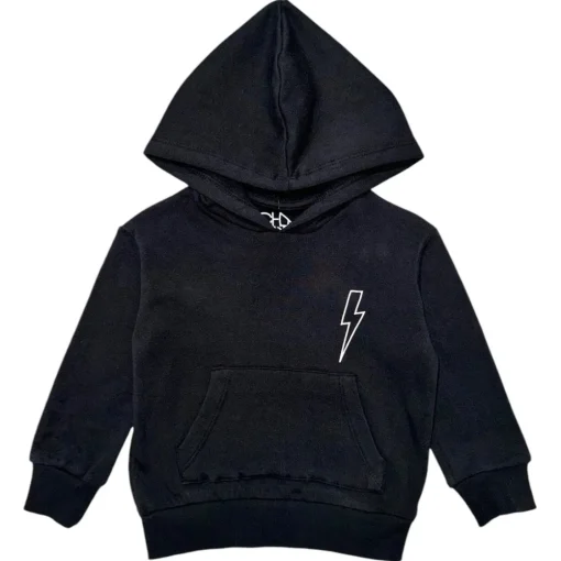 BOY CHASER KIDS Outerwear | Lightning Bolt-DISTRESSED LIGHTNING BOLT HOODIE