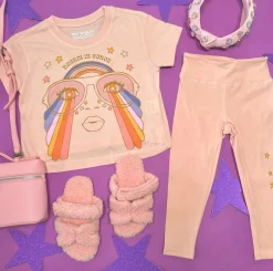 TINY WHALES Tops | Stars-DREAM IN COLOR STARS TSHIRT