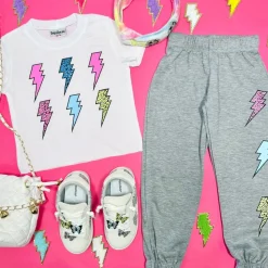 BOY FIREHOUSE Bottoms | Lightning Bolt-ELECTRIC BOLTS SWEATPANTS