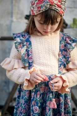 LOUISE MISHA KIDS Bottoms | Spring Florals-ELEONOR WILD FLOWERS SKIRT W/ SUSPENDERS