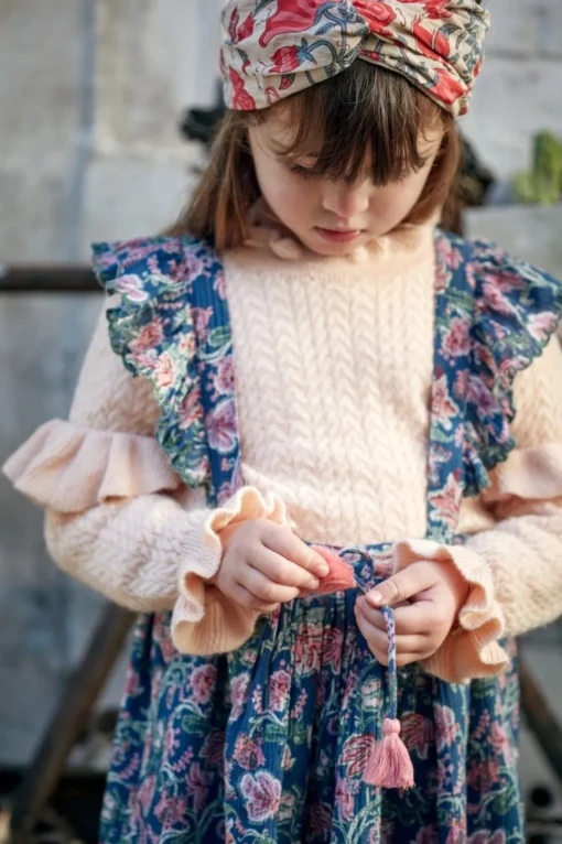 LOUISE MISHA KIDS Bottoms | Spring Florals-ELEONOR WILD FLOWERS SKIRT W/ SUSPENDERS