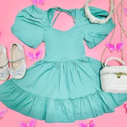 LITTLE PEIXOTO Dresses-EUCALYPTUS LOGAN DRESS