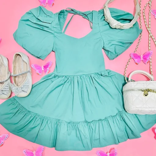 LITTLE PEIXOTO Dresses-EUCALYPTUS LOGAN DRESS