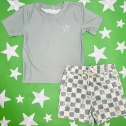 BOY RYLEE + CRU Swim | Swim-EUCALYPTUS RASH GUARD