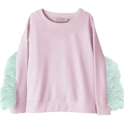 ANDORINE Outerwear-FEATHER TRIM SWEATSHIRT