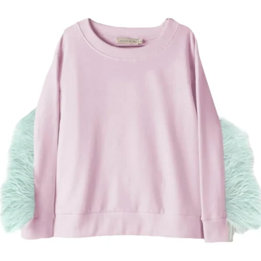 ANDORINE Outerwear-FEATHER TRIM SWEATSHIRT