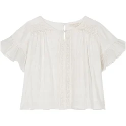 LOUISE MISHA KIDS Tops-FELIZA LACE TRIM TOP