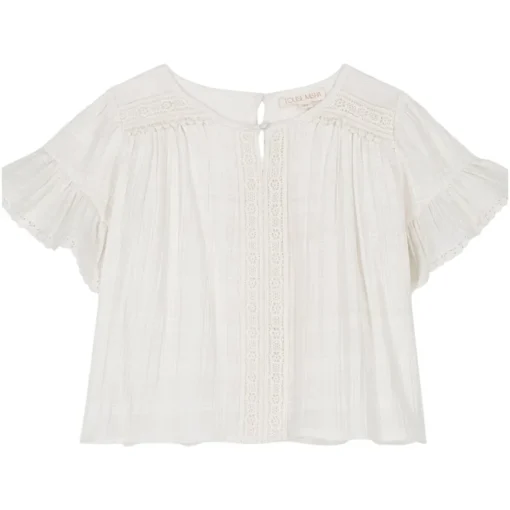 LOUISE MISHA KIDS Tops-FELIZA LACE TRIM TOP