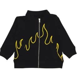 BOY CHASER KIDS Outerwear-FLAMES ZIP UP HOODIE