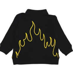 BOY CHASER KIDS Outerwear-FLAMES ZIP UP HOODIE