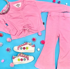 T2LOVE Bottoms-FLARE LEGGINGS