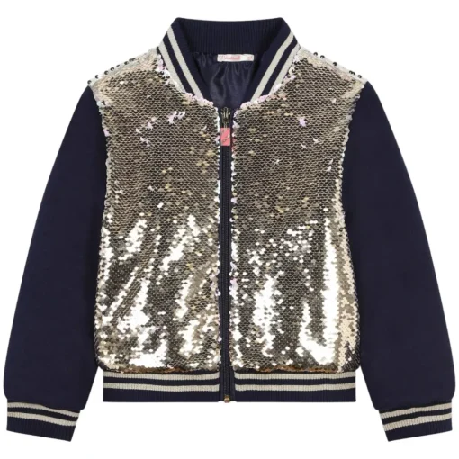 BILLIEBLUSH Outerwear | Sequin & Sparkle✨-FLIP SEQUIN BOMBER JACKET