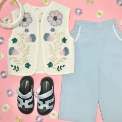 LOUISE MISHA KIDS Bottoms-FLOR CHAMBRAY PANTS
