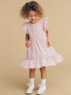 HUXBABY Dresses | Dresses-FLOWER BOW FRILL DRESS