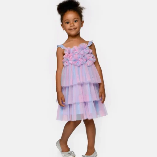 SARA SARA Dresses | Dresses-FLOWER MESH TUTU DRESS