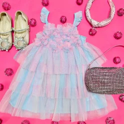 SARA SARA Dresses | Dresses-FLOWER MESH TUTU DRESS