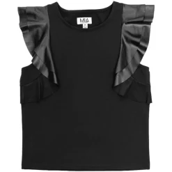 MIA NEW YORK Tops-FLUTTER SLEEVE TOP