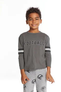 BOY CHASER KIDS Tops | Sports Theme-FOOTBALL LONG SLEEVE TSHIRT