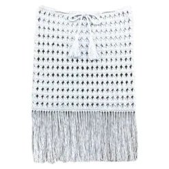 NESSI BYRD Bottoms | Swim-FORCE CROCHET FRINGE SKIRT