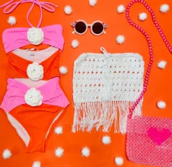 NESSI BYRD Bottoms | Swim-FORCE CROCHET FRINGE SKIRT