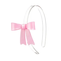LILIES u0026 ROSES Clips / Headbands-FRENCH BOW SATIN HEADBAND