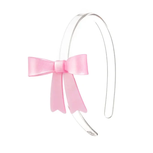 LILIES u0026 ROSES Clips / Headbands-FRENCH BOW SATIN HEADBAND