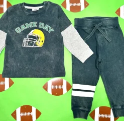 BOY MISH MISH Tops | Tops-GAME DAY TWOFER LONG SLEEVE TSHIRT