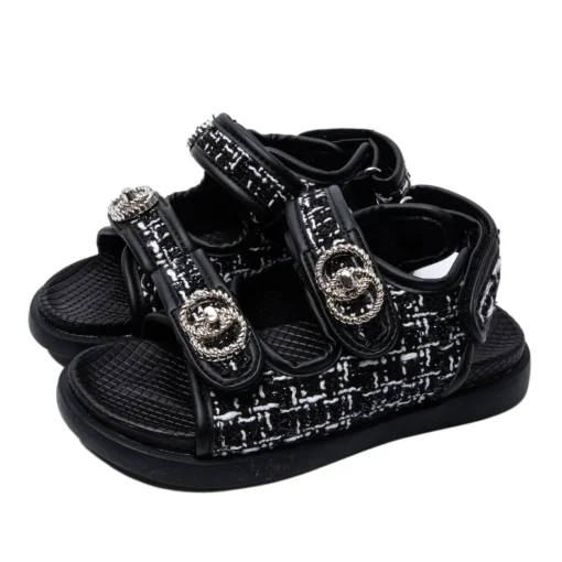 MINI DREAMERS Shoes-GIGI TWEED DAD SANDALS