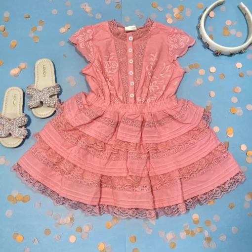 MARLO Dresses-GINA EMBROIDERED DRESS