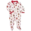 NOOMIE Footies / Pajamas-GINGERBREAD WORLD ZIP FOOTIE