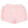 ROCK YOUR BABY Bottoms | Bottoms-GLITTER RUFFLE SHORTS