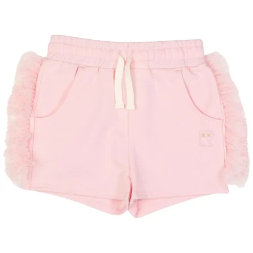 ROCK YOUR BABY Bottoms | Bottoms-GLITTER RUFFLE SHORTS