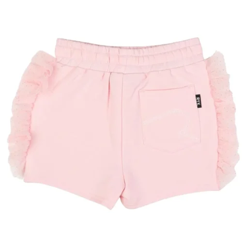 ROCK YOUR BABY Bottoms | Bottoms-GLITTER RUFFLE SHORTS