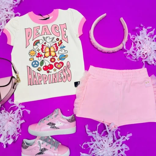 ROCK YOUR BABY Bottoms | Bottoms-GLITTER RUFFLE SHORTS