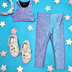TEREZ Bottoms-GLITTER UNICORN LEGGINGS