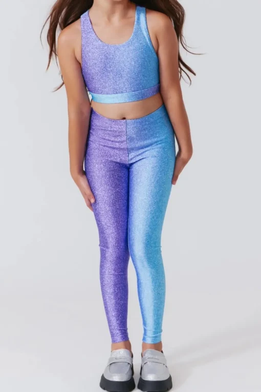 TEREZ Bottoms-GLITTER UNICORN LEGGINGS